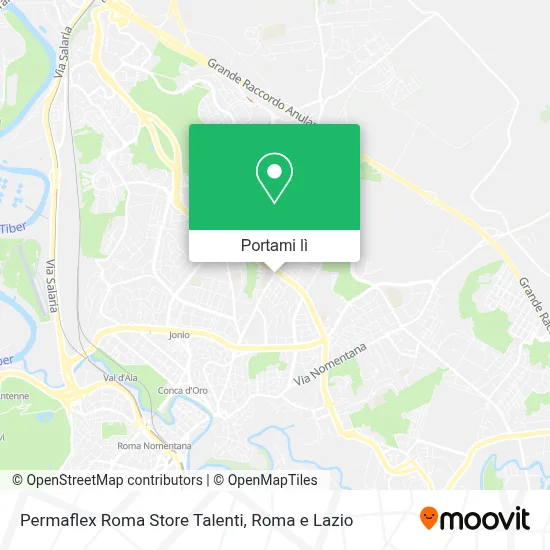 Mappa Permaflex Roma Store Talenti