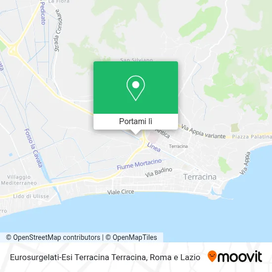 Mappa Eurosurgelati-Esi Terracina Terracina