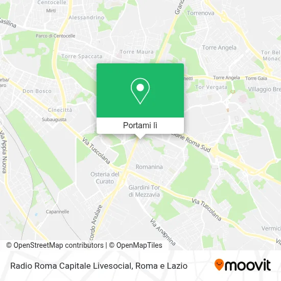 Mappa Radio Roma Capitale Livesocial