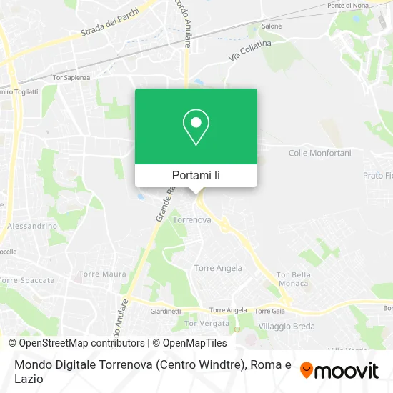 Mappa Mondo Digitale Torrenova (Centro Windtre)