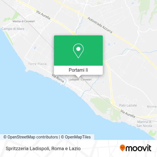 Mappa Spritzzeria Ladispoli