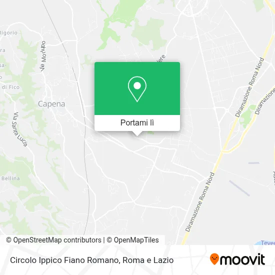 Mappa Circolo Ippico Fiano Romano