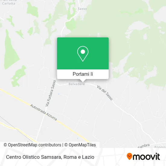 Mappa Centro Olistico Samsara