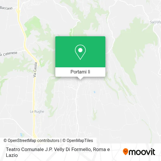 Mappa Teatro Comunale J.P. Velly Di Formello