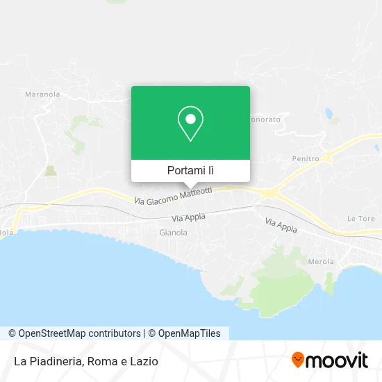 Mappa La Piadineria