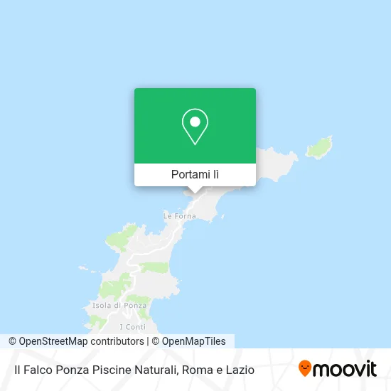 Mappa Il Falco Ponza Piscine Naturali