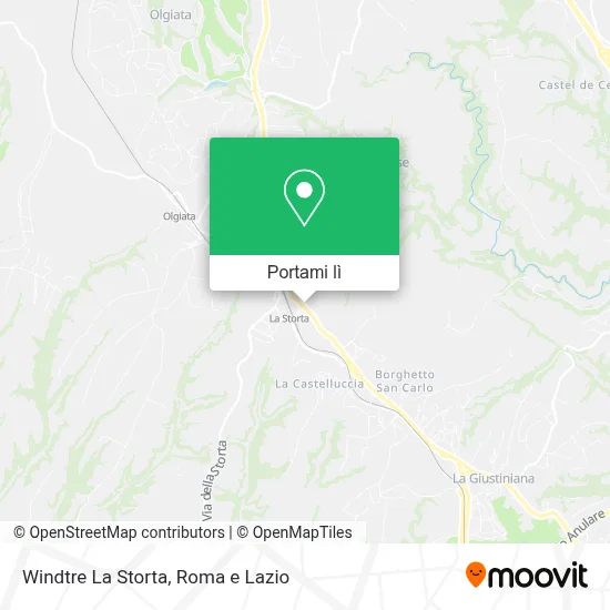 Mappa Windtre La Storta