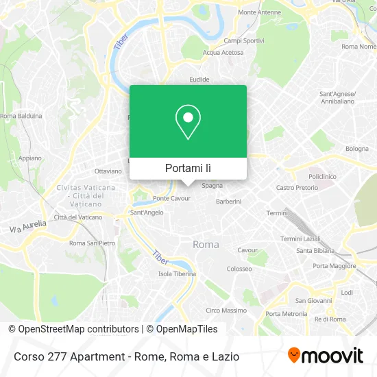 Mappa Corso 277 Apartment - Rome