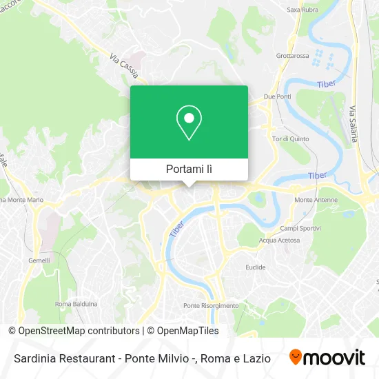 Mappa Sardinia Restaurant - Ponte Milvio -