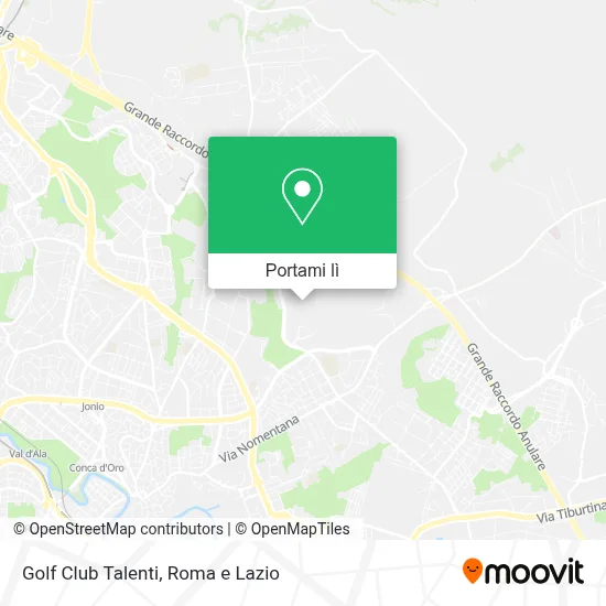Mappa Golf Club Talenti