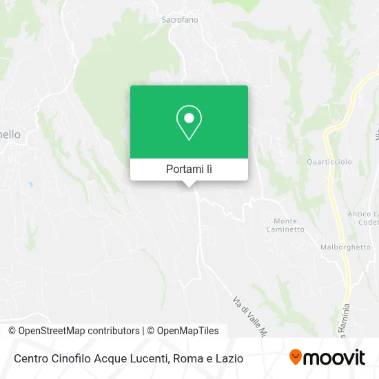 Mappa Centro Cinofilo Acque Lucenti