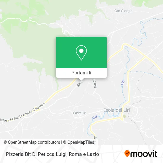 Mappa Pizzeria Bit Di Peticca Luigi
