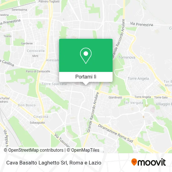 Mappa Cava Basalto Laghetto Srl