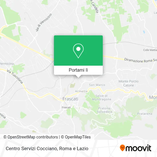 Mappa Centro Servizi Cocciano