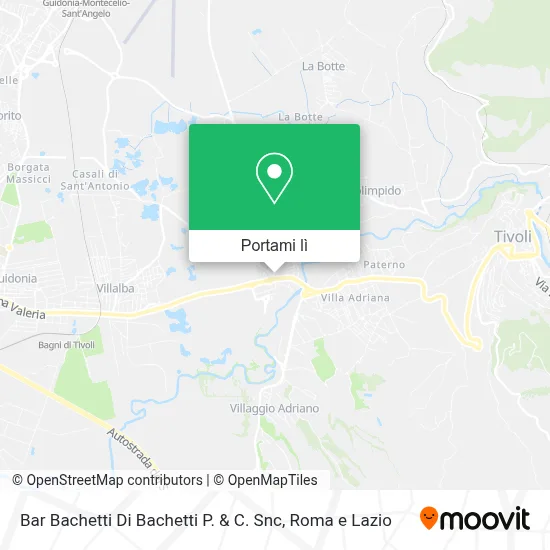 Mappa Bar Bachetti Di Bachetti P. & C. Snc