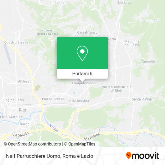 Mappa Naif Parrucchiere Uomo