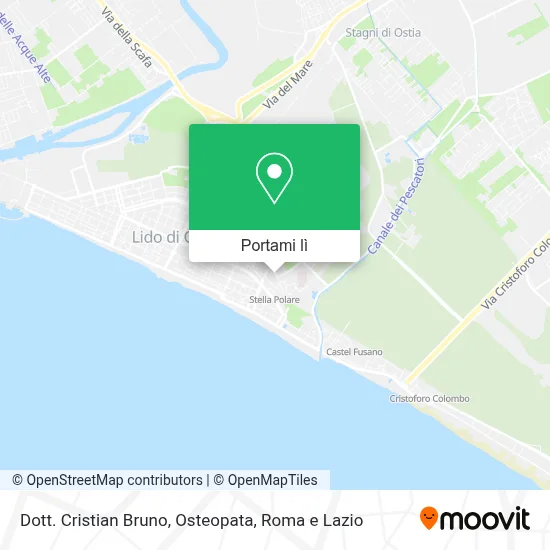 Mappa Dott. Cristian Bruno, Osteopata