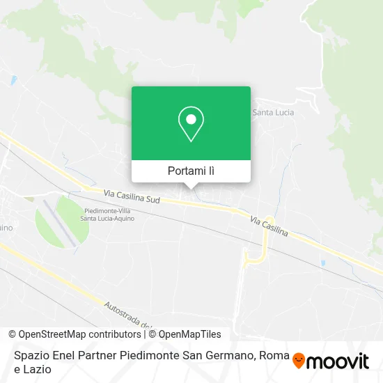 Mappa Spazio Enel Partner Piedimonte San Germano