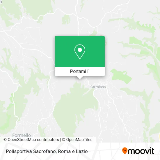Mappa Polisportiva Sacrofano