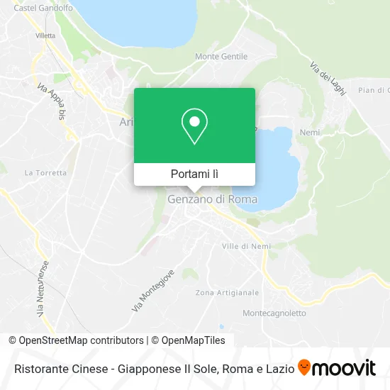 Mappa Ristorante Cinese -  Giapponese Il Sole