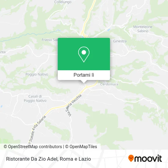Mappa Ristorante Da Zio Adel