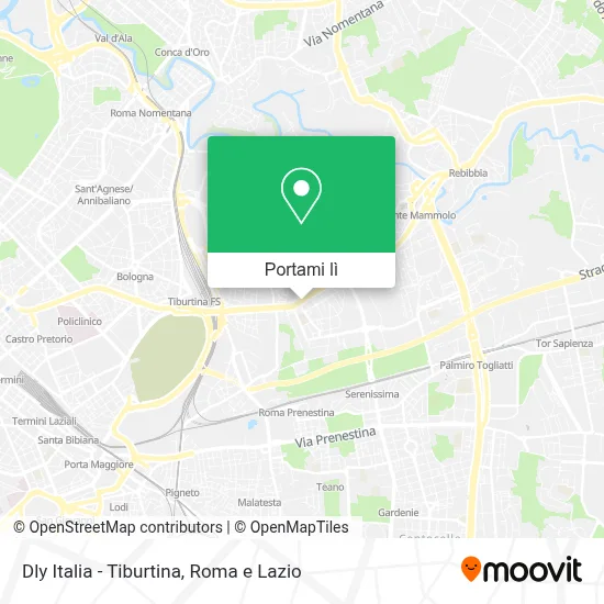 Mappa Dly Italia - Tiburtina