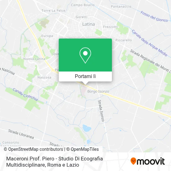 Mappa Maceroni Prof. Piero - Studio Di Ecografia Multidisciplinare