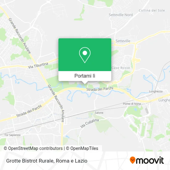 Mappa Grotte Bistrot Rurale
