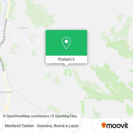 Mappa Medtech Center - Sonnino