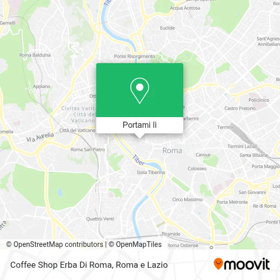 Mappa Coffee Shop Erba Di Roma