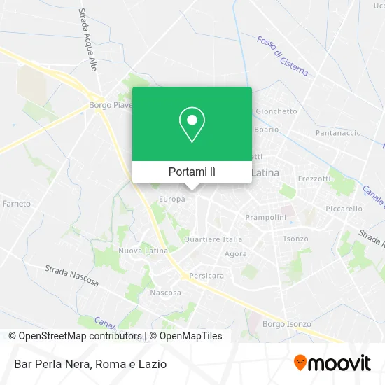Mappa Bar Perla Nera