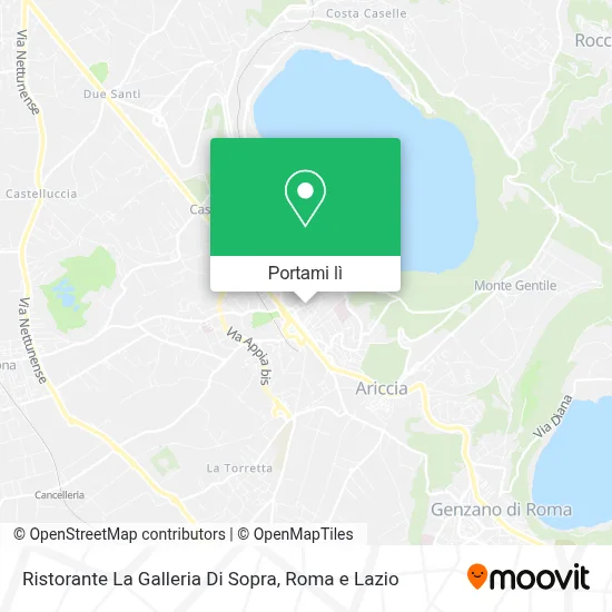 Mappa Ristorante La Galleria Di Sopra