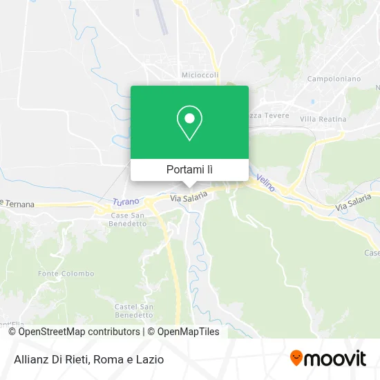 Mappa Allianz Di Rieti