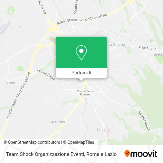 Mappa Team Shock Organizzazione Eventi