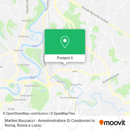 Mappa Matteo Boccacci - Amministratore Di Condomini In Roma