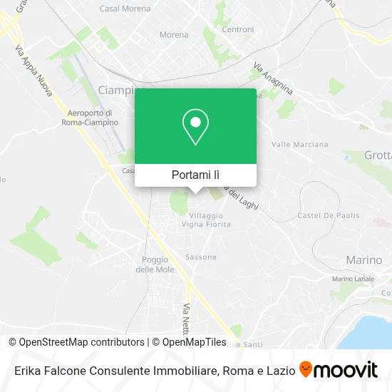 Mappa Erika Falcone Consulente Immobiliare