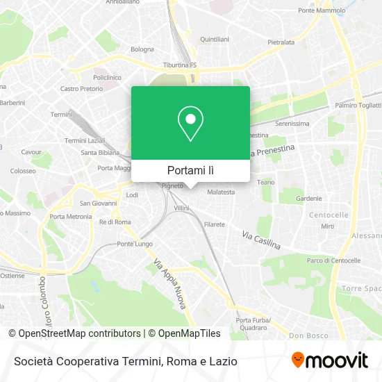 Mappa Società Cooperativa Termini