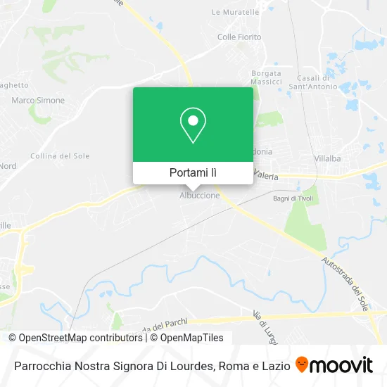 Mappa Parrocchia Nostra Signora Di Lourdes