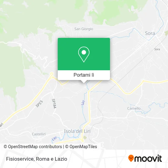 Mappa Fisioservice