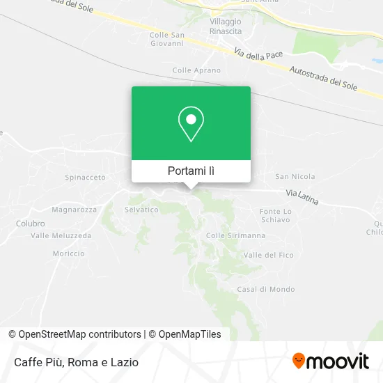 Mappa Caffe Più