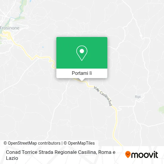 Mappa Conad Torrice Strada Regionale Casilina