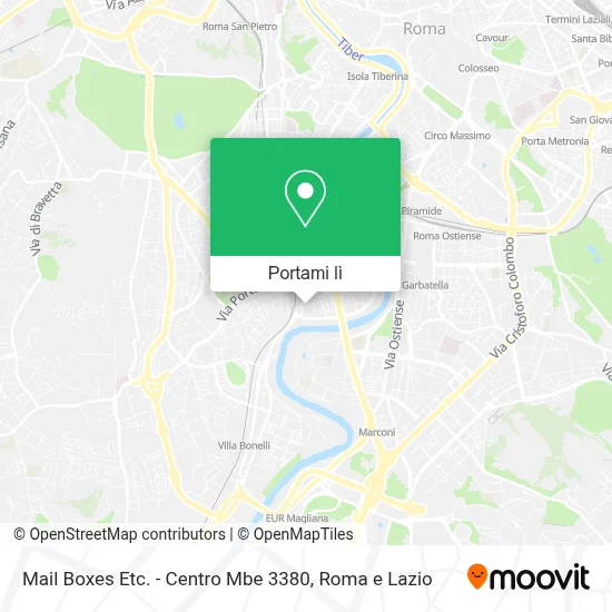 Mappa Mail Boxes Etc. - Centro Mbe 3380