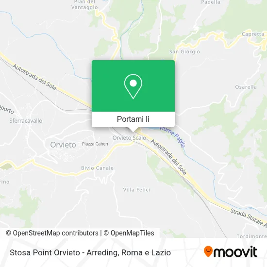 Mappa Stosa Point Orvieto - Arreding