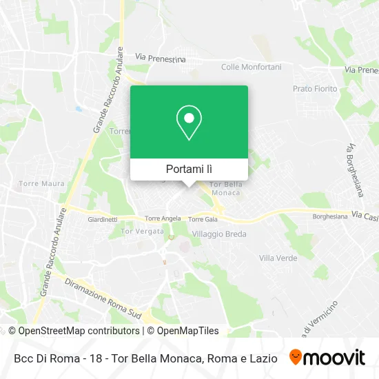 Mappa Bcc Di Roma - 18 - Tor Bella Monaca