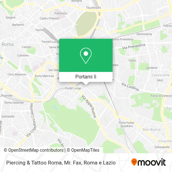 Mappa Piercing & Tattoo Roma, Mr. Fax