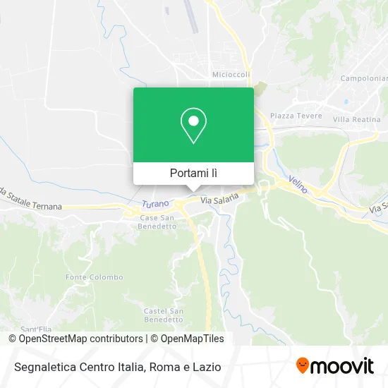 Mappa Segnaletica Centro Italia