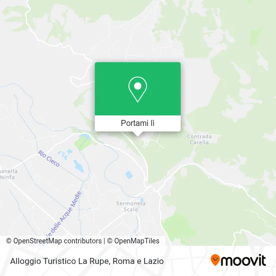 Mappa Alloggio Turistico La Rupe