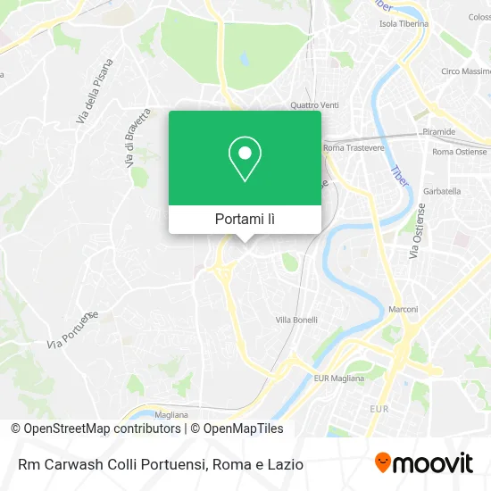 Mappa Rm Carwash Colli Portuensi