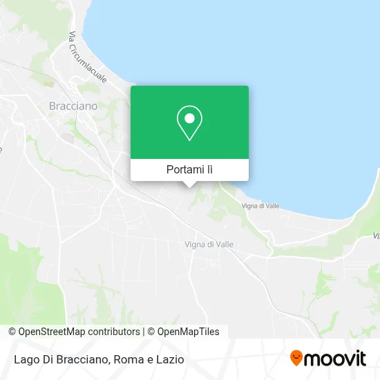 Mappa Lago Di Bracciano