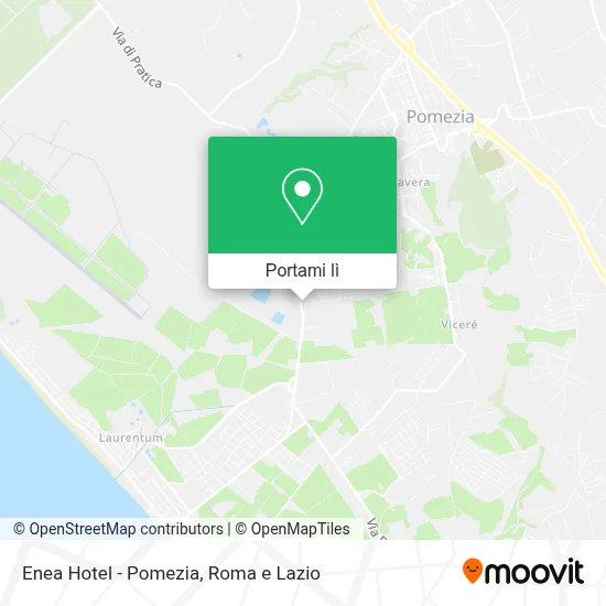 Mappa Enea Hotel - Pomezia